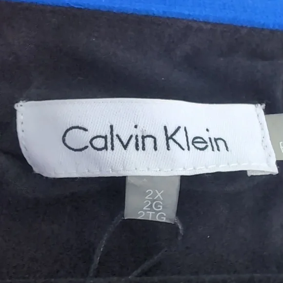 Calvin Klein Women's Ivory Ombré Animal Print V-Neck Long Sleeve Blouse NWT 2X - Picture 4 of 10